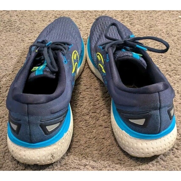 Brooks Men's Athletic Shoes - Navy and Neon Yellow - Picture 5 of 8